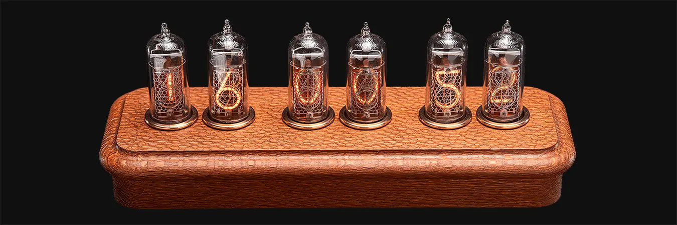 Газоразрядные Nixie-часы в интерьере